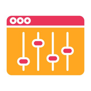 Sunucu Düz Vektör Simgesi