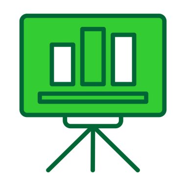 Bir televizyon simgesinin vektör illüstrasyonu