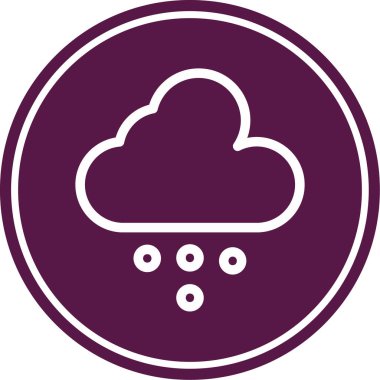 Bulut. Web simgesi basit illüstrasyon