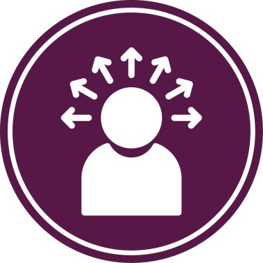 İnsan simgesinin vektör illüstrasyonu