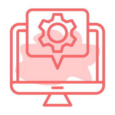 seo modern simgesinin vektör illüstrasyonu