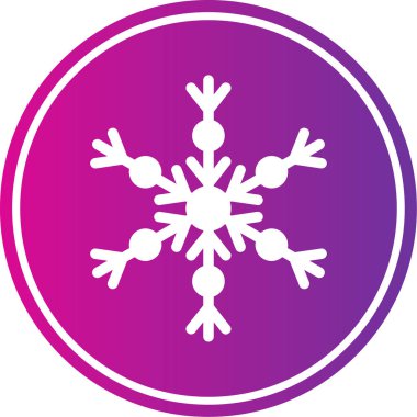 Eşsiz kar tanesi vektör simgesi