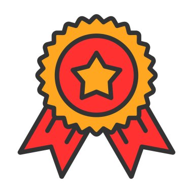 Madalya ikonu. vektör illüstrasyonu