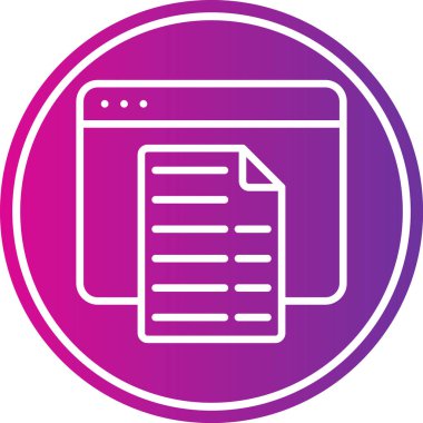 Belge eksikliğinin modern simgesi vektör illüstrasyonu