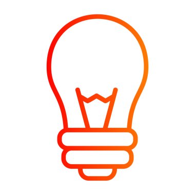 ampul simgesi vektör illüstrasyonu