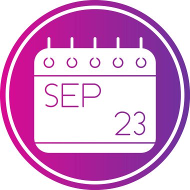 Takvim simgesinin vektör illüstrasyonu