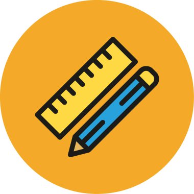 Kalem. Web simgesi vektör illüstrasyonu