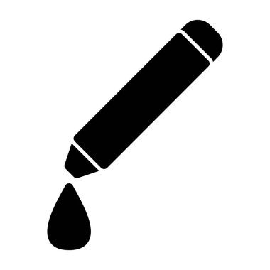 boya fırçası simgesi, vektör illüstrasyonu