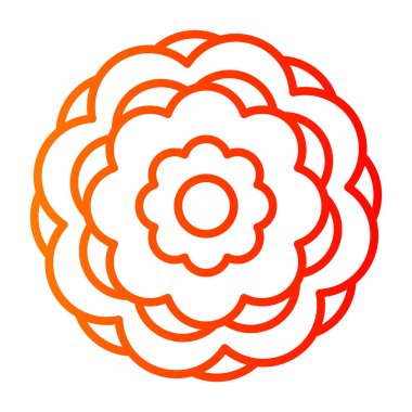 Bir çiçeğin vektör illüstrasyonu