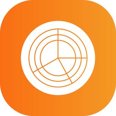 Bir çember simgesinin vektör illüstrasyonu