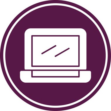 Bilgisayar. Web simgesi basit illüstrasyon