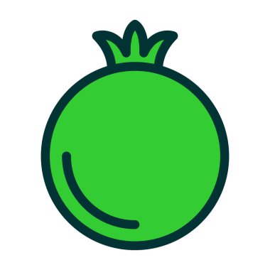 Yeşil top ikonu. vektör illüstrasyonu