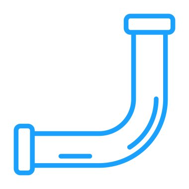 Buz çubukları ikonu. Web için mavi vektör simgelerinin özet çizimi