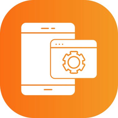 Vektör Mobil simge illüstrasyonu