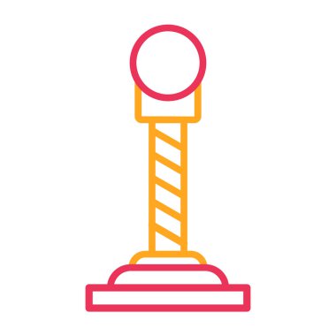 bariyer simgesi vektör illüstrasyonu