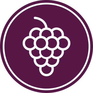 üzüm simgesi vektör illüstrasyonu
