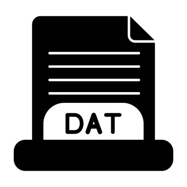 dosya biçimi simgesi, vektör illüstrasyonu