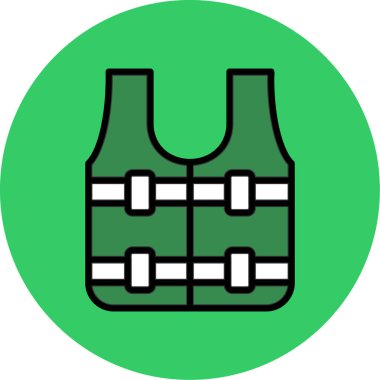 yelek simge vektör çizim