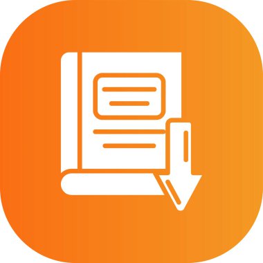 Kitap simgesinin vektör illüstrasyonu