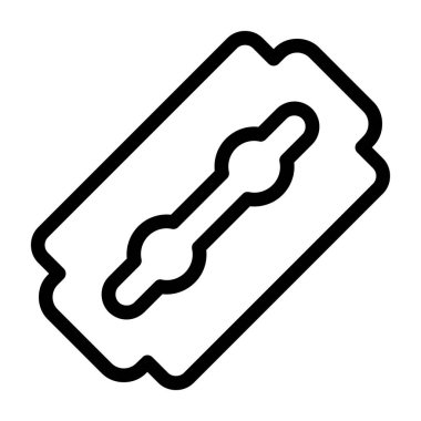 bar simgesi vektörü. İnce çizgi işareti. izole edilmiş sınır sembolü çizimi