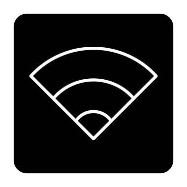 Beyaz arkaplanda kablosuz ağ sembolü