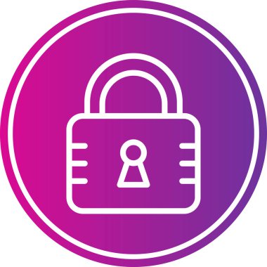 Modern b 'nin vektör çizimi güvenlik simgesinden yoksundur