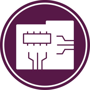 devre kartı simgesi vektör illüstrasyonu