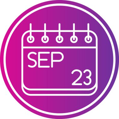 Takvim simgesinin vektör illüstrasyonu