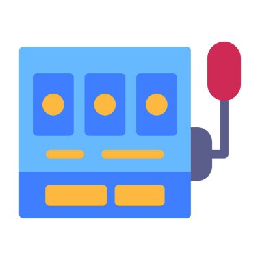 - Makine. Web simgesi basit illüstrasyon