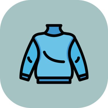 Ceket simgesi, vektör illüstrasyonu