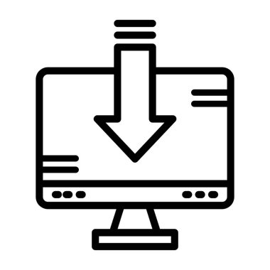 vektör ince çizgi simgesi indir