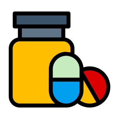 Kavanoz doldurulmuş vektör simgesi tasarımı