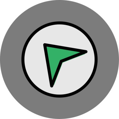 Ok. Web simgesi basit illüstrasyon