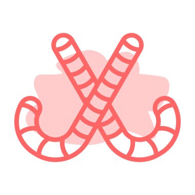 Şeker ikonu vektör illüstrasyonu