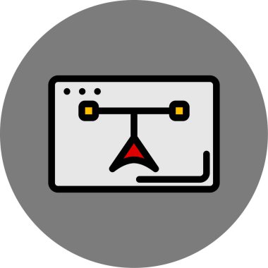 Göz simgesinin vektör illüstrasyonu