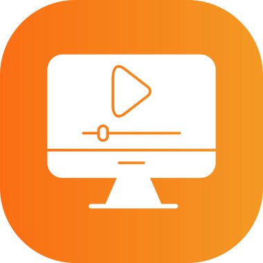 video simgesi vektör illüstrasyonu