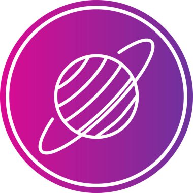 Gezegen simge vektör çizim