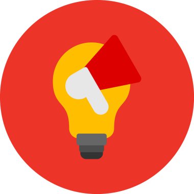 ampul simgesi vektör illüstrasyonu