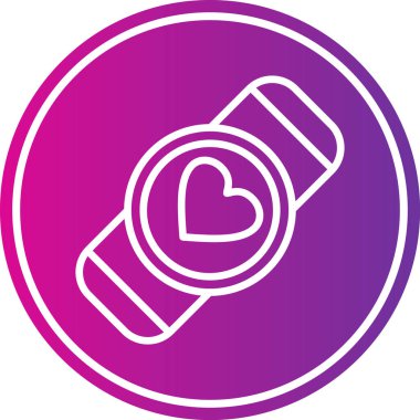 Bir kalp simgesinin vektör illüstrasyonu