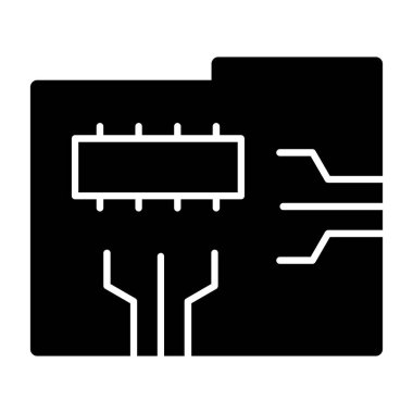 çip vektör düz simge