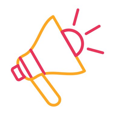 Megafon. vektör simgesi çizimi