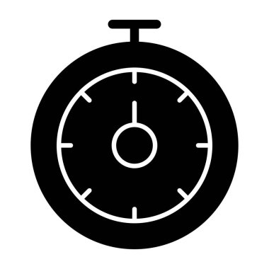 Stopwatch web simgesi basit vektör illüstrasyonu