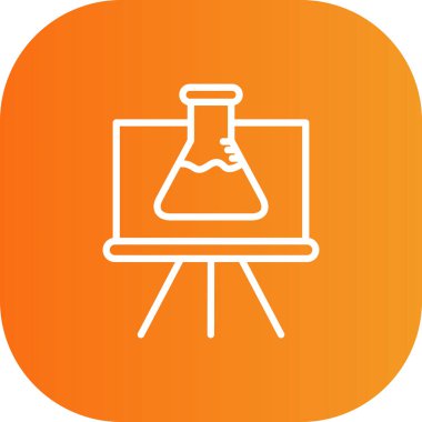 Bir test simgesinin vektör illüstrasyonu