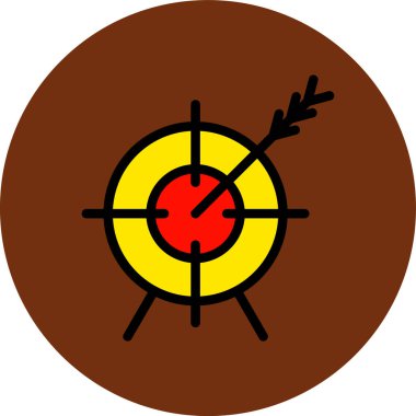 Hedef. Web simgesi basit illüstrasyon