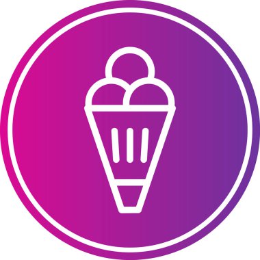 krem simge vektör çizim