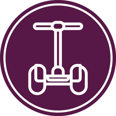 Bir bisiklet simgesinin vektör illüstrasyonu