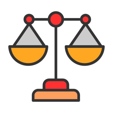 Denge ölçek vektör simgesi