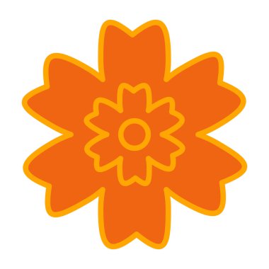 Ayçiçeği kutsal kişilerin resmi, vektör çizim