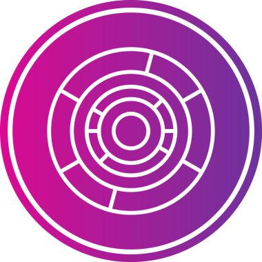 Dairesel bir simgenin eşsiz dairesel simgesi