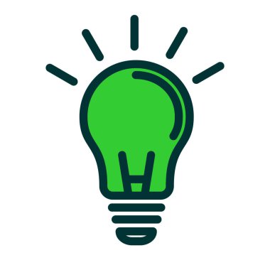 ampul simgesi vektör illüstrasyonu